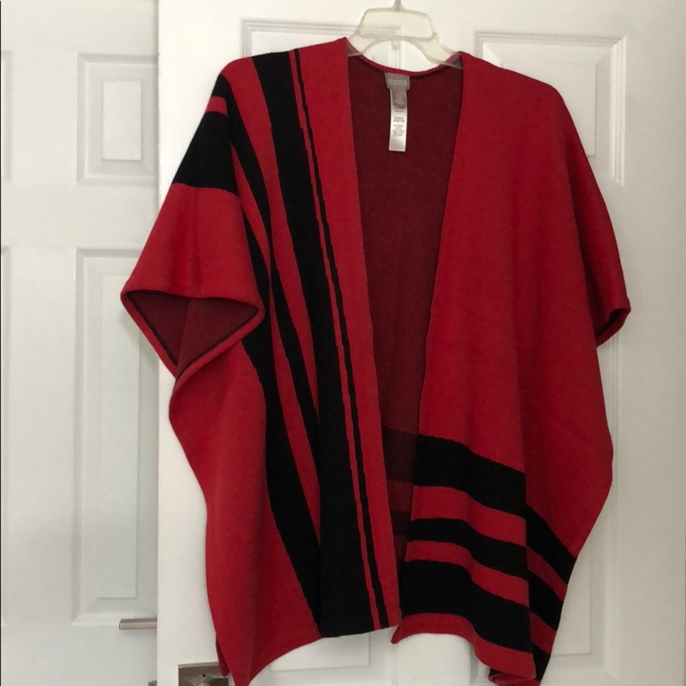 Chico’s one size wrap around Ruana wrap/cape